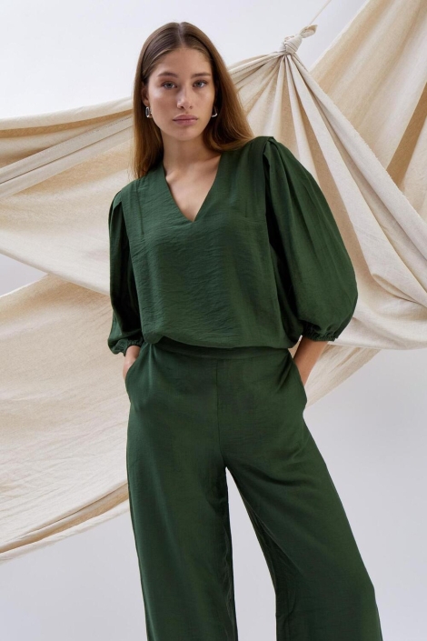 Minus mi6707 seria v neck blouse